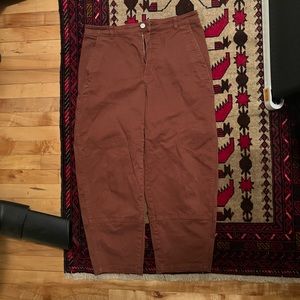 Everlane Utility Barrel Pant in Rosewood
